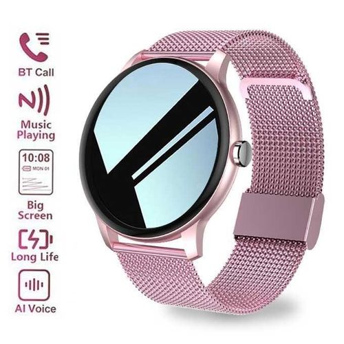 Generic Rose Gold Premium Mesh Strap Smartwatch - image 6