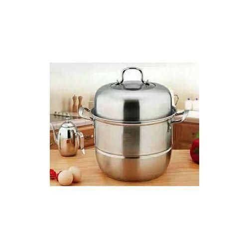 Generic 2 In 1 Stainless Steel Steaming Pot - 30cm