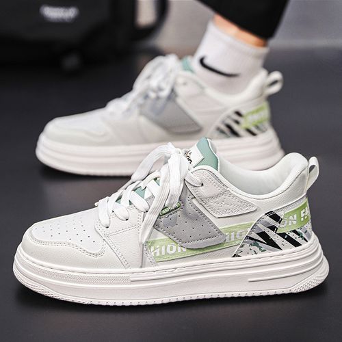 product_image_name-Fashion-White Men's Board Shoes Casual Sneakers-2