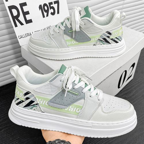 product_image_name-Fashion-White Men's Board Shoes Casual Sneakers-3