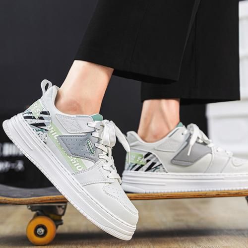 product_image_name-Fashion-White Men's Board Shoes Casual Sneakers-4