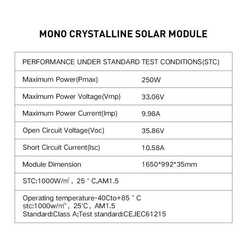 product_image_name-HITHIUM-250W 33V Monocrystalline Solar Panel-8