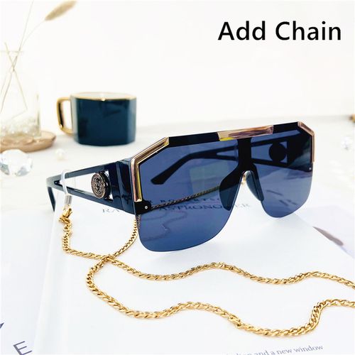 Fashion Men Sunglasses Oversized Square Vintage Brand Design Sun