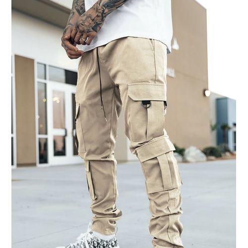 Moduct Cargo Pants Men's Military Style Color Block Elastic Waist Loos –  RODEO-JAPAN Pine-Avenue Clothes shop