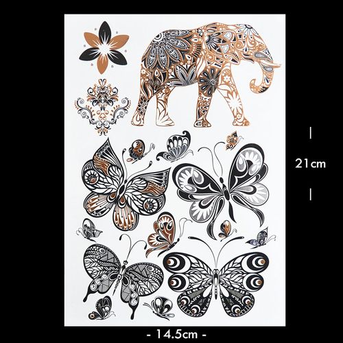 Elephant Laptop Car Sticker Decal Henna Pattern Mandala Hippie Boho Animal  | eBay