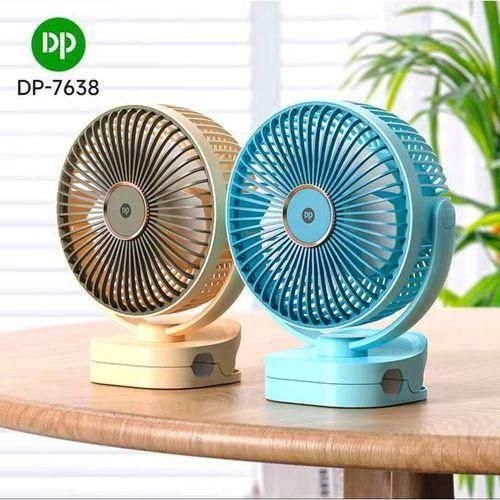 product_image_name-Dp-Rechargeable Table Fan - Electric Air Cooling Rechargeable Fan + LED Light -2