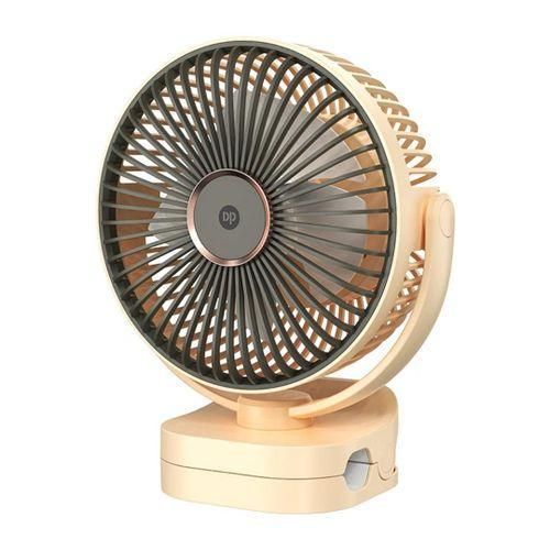 product_image_name-Dp-Rechargeable Table Fan - Electric Air Cooling Rechargeable Fan + LED Light -3