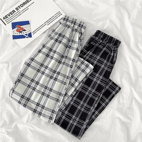 Black White Checkered Pants, Women's Fashion, Bottoms, Other