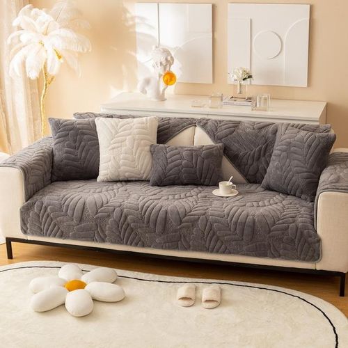 Generic Coral Velvet Plush Sofa Cushion Jacquard Fabric Non Slip Modern Living Room Sofa Cover Warm Towel Seat Cushion Cover Cloth Jumia Nigeria