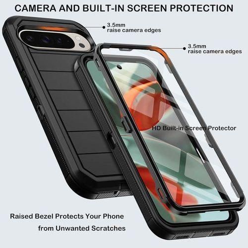 Generic Rugged Defender Case + In-built Screen Guard for Google Pixel 10 Pro XL