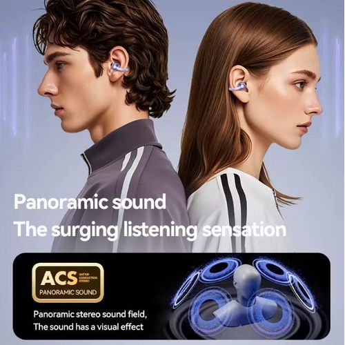 product_image_name-Generic-HiFi Stereo Open Earpod Wireless Earphones Bluetooth 5.3 With Fingerprint Touch Control Earbuds-3