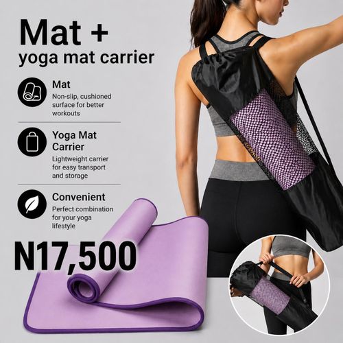 Generic Pro Yoga Mat 10mm (With Carrier)