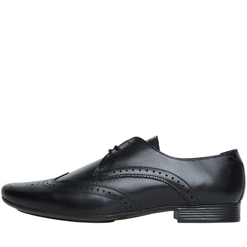 On Fire Mens Leather Wing Tipped Brogue Shoes Black Jumia Nigeria