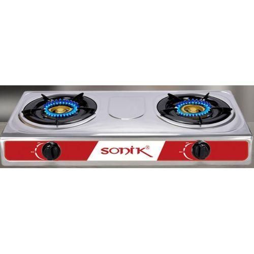 Generic 2 Burner Table Top Gas Cooker With Auto-ignition