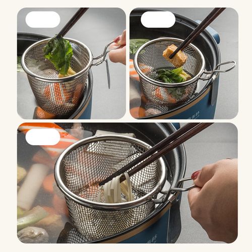 Generic Hot Pot Strainer Mesh Pasta Basket With Handle