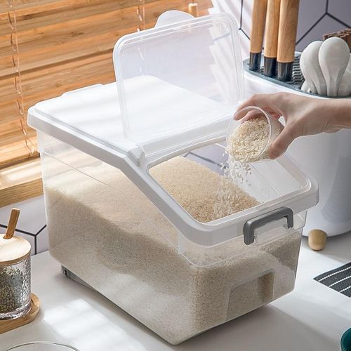 10kg Large Rice Storage Container Food Flour Airtight Box Rice