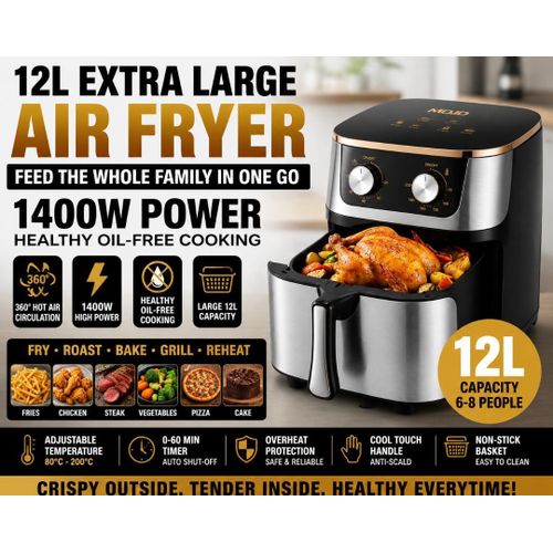 Generic 12l 1400w 0–60 minute timer Air Fryer - image 5