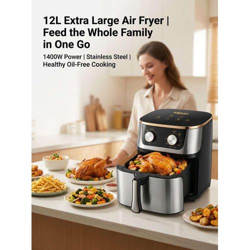 Generic 12l 1400w 0–60 minute timer Air Fryer - image 8