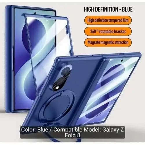 Generic Samsung galaxy Z Fold 8 Hinge Case with Built in front Glass protector - image 2