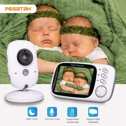 Generic 3.5” Baby Monitor With Night , 2 Way Talk, Room Temperature & 960ft  Range .