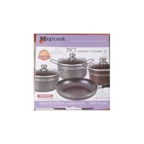 Fatima - 6 pieces crown star aluminium cooking pots. Size: large/big Price:  15000