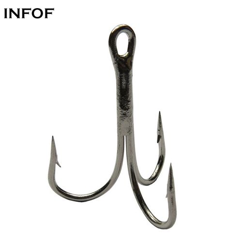 Generic Infof 50pcs/lot Carp Fishing Hook Treble Hooks Pes