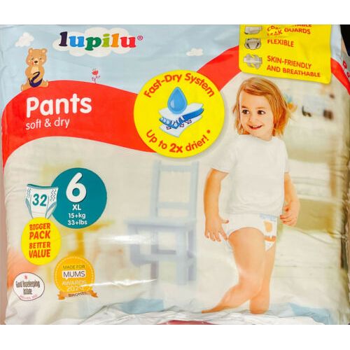 Lupilu Nappy Pants Size 6 -32 Count