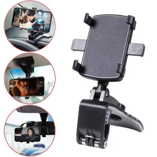 product_image_name-Generic-360 Rotation Car Mobile Phone Holder - Black-3