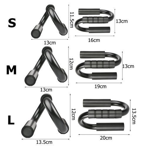 Generic 1Pair S-Type Push Up Bars Push-ups Handles Push Up Stand Bar - image 7