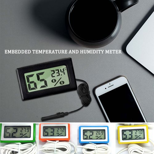 Mini LCD Digital Thermometer Hygrometer Thermostat Indoor Convenient Temperature  Sensor Humidity Meter Gauge Instruments Probe