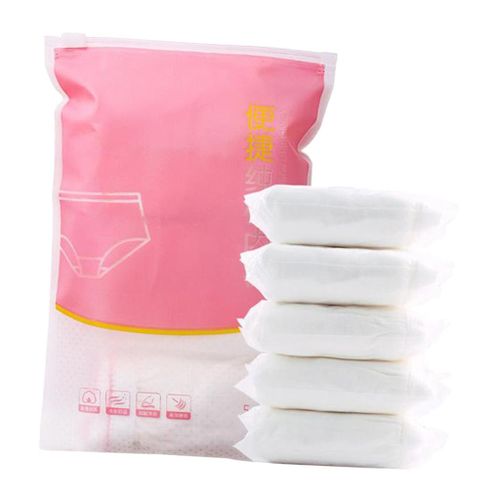 Generic 5 Pack Women's White 100% Pure Cotton Disposable Underwear Travel