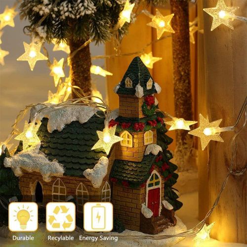 product_image_name-Generic-Star String Lights 80 LED Spring Garden Decorative Indoor Outdoor Fairy Light USB & Battery Operated Lights 10m Waterproof Lights with Remote Control for Festival Party Bedroom Decoration-3