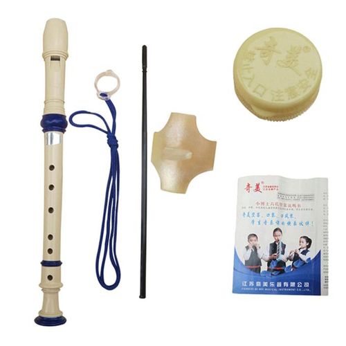 Generic Soprano Recorder 6 Holes Flute Instrument With Lanyard