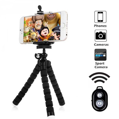 Tripod For Phone Flexible Sponge Octopus Mini Tripod For IPhone Mini Camera  Tripod Phone Holder Clip