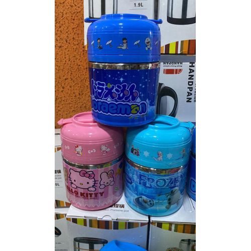 product_image_name-Generic-3 Pieces Character Lunchbox Food Flask -1