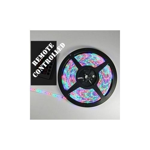 Generic Multi-colored RGB LED Strip + Remote Control + Power Adapter ...