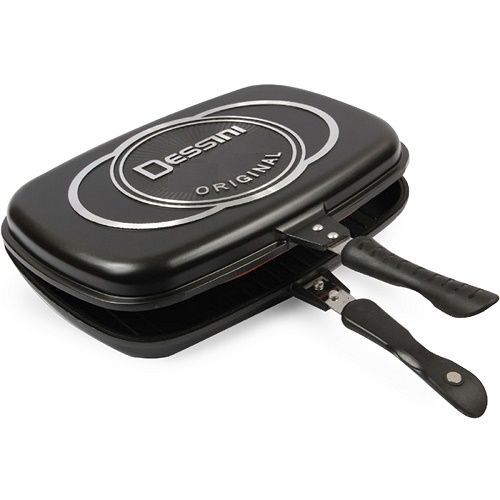 Dessini Non-stick Double-sided Pressure Grill Pan-36cm + Free Gift