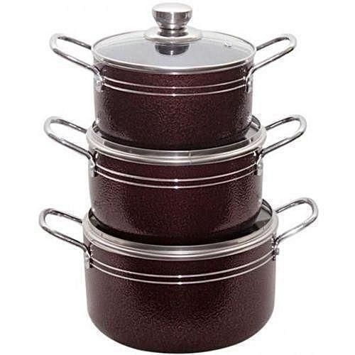 Generic Magic Cook 3Set Non Stick Aluminium Cookware Set