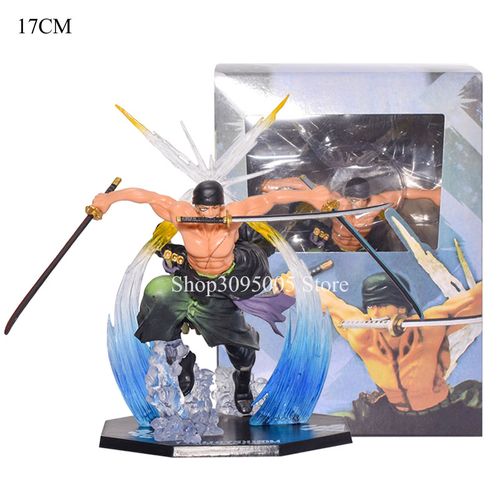 Anime ONE PIECE Figure Roronoa Zoro Action Figure Joints Movable Heroes DIY  Assemble Model PVC Figurine