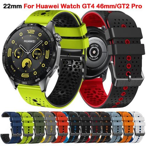 Generic 22mm Silicone Strap For Huawei Watch Gt4 Gt 4 46mm/gt2/gt3 46mm  Bracelet Huawei Watch 3 Pro New/ultimate Replacement Correa Band