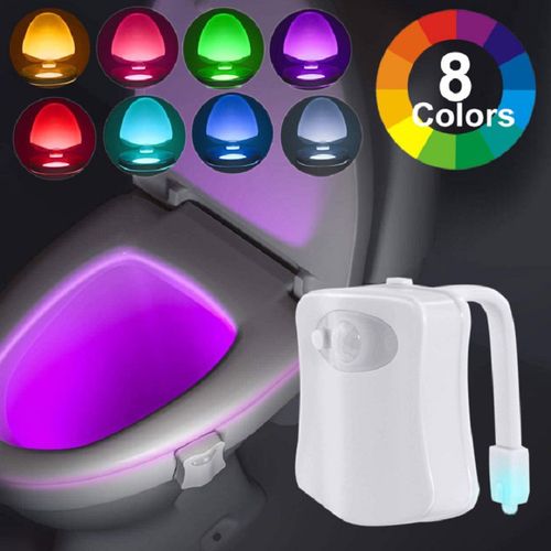 8 Colors PIR Motion Sensor Smart Toilet Seat Night Light Waterproof  Backlight For Toilet Bowl LED Luminaria Lamp WC Toilet Light