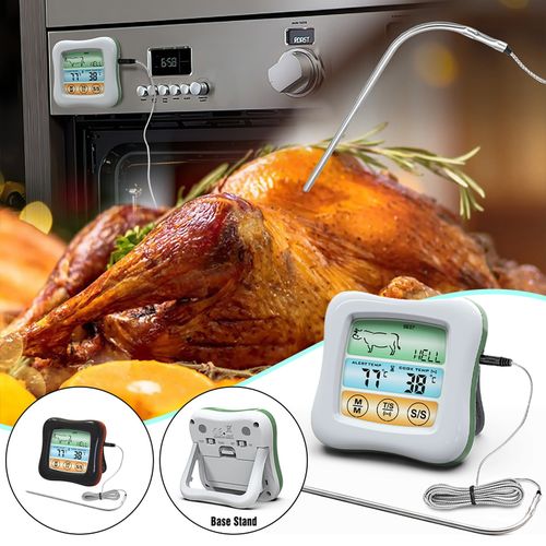 2 Probes Meats Thermometer Kitchen Thermometer Smart - Temu