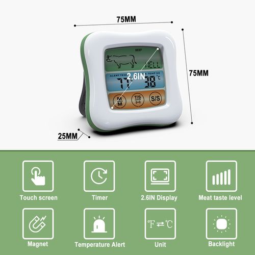 Wireless Meat Thermometer Digital Food Thermometer With Ipx7 - Temu