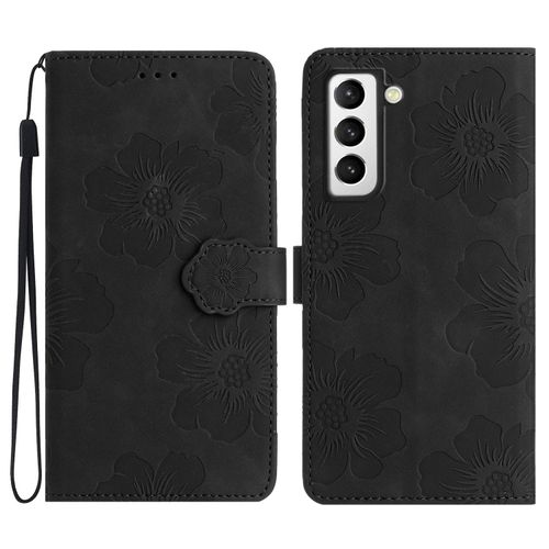Samsung Flower Embossed Leather Case For Samsung Galaxy S21 FE 5G