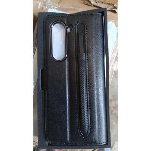 Generic Samsung Galaxy fold 5 wallet phone case with pen
