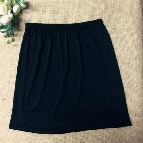 Fashion Women Elastic Waist Short Petticoat Short Stretch Satin Inner Wear  Skirt Soft