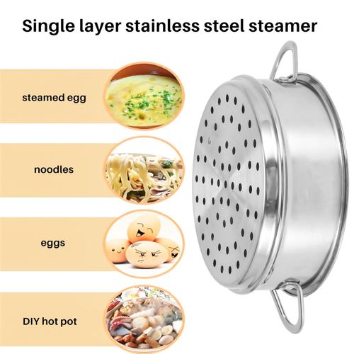 Stainless Steel Steamer Basket Thicken Food Steamer Basket For