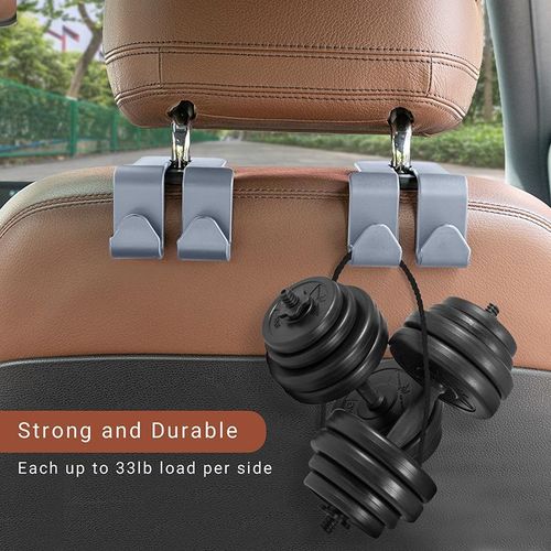 Generic 2Packs Car Seat Back Hook Hanger Grey