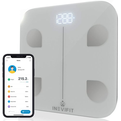 INEVIFIT Body Fat Scale, Highly Accurate Digital Bathroom Body Composition  Analyzer, Measures Weight, Body Fat, Water, Muscle, BMI, Visceral Levels 