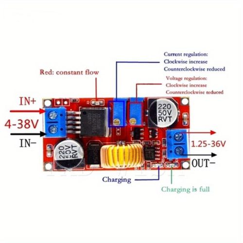 Generic XL4015 5A lithium battery Step Down module LED power converter module - image 3